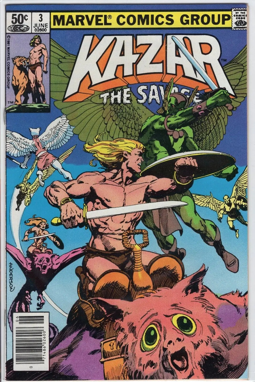 Ka-Zar the Savage #3 High Grade 9.0 Marvel Comic Book