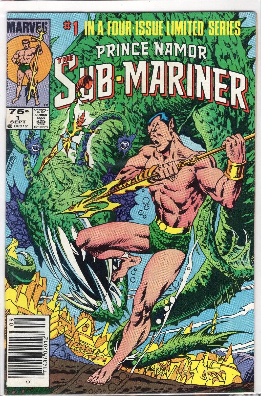 Prince Namor Sub-Mariner #1 Marvel Comics 1984 Mini Series