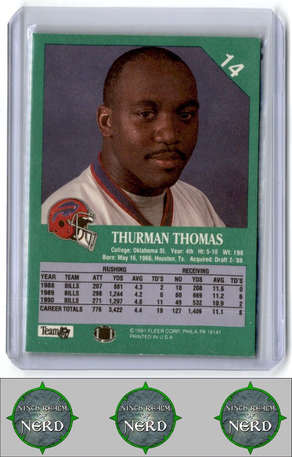 1991 Fleer #14 Thurman Thomas