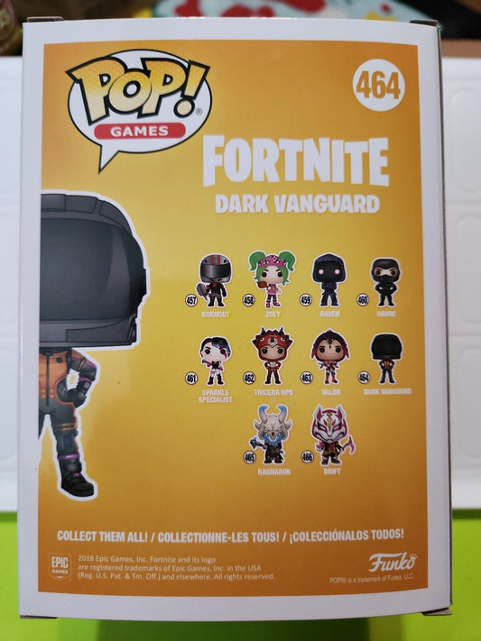 Brand New Fortnite Dark Vanguard Glow-in-the-Dark Pop! Games Vinyl Figure #464