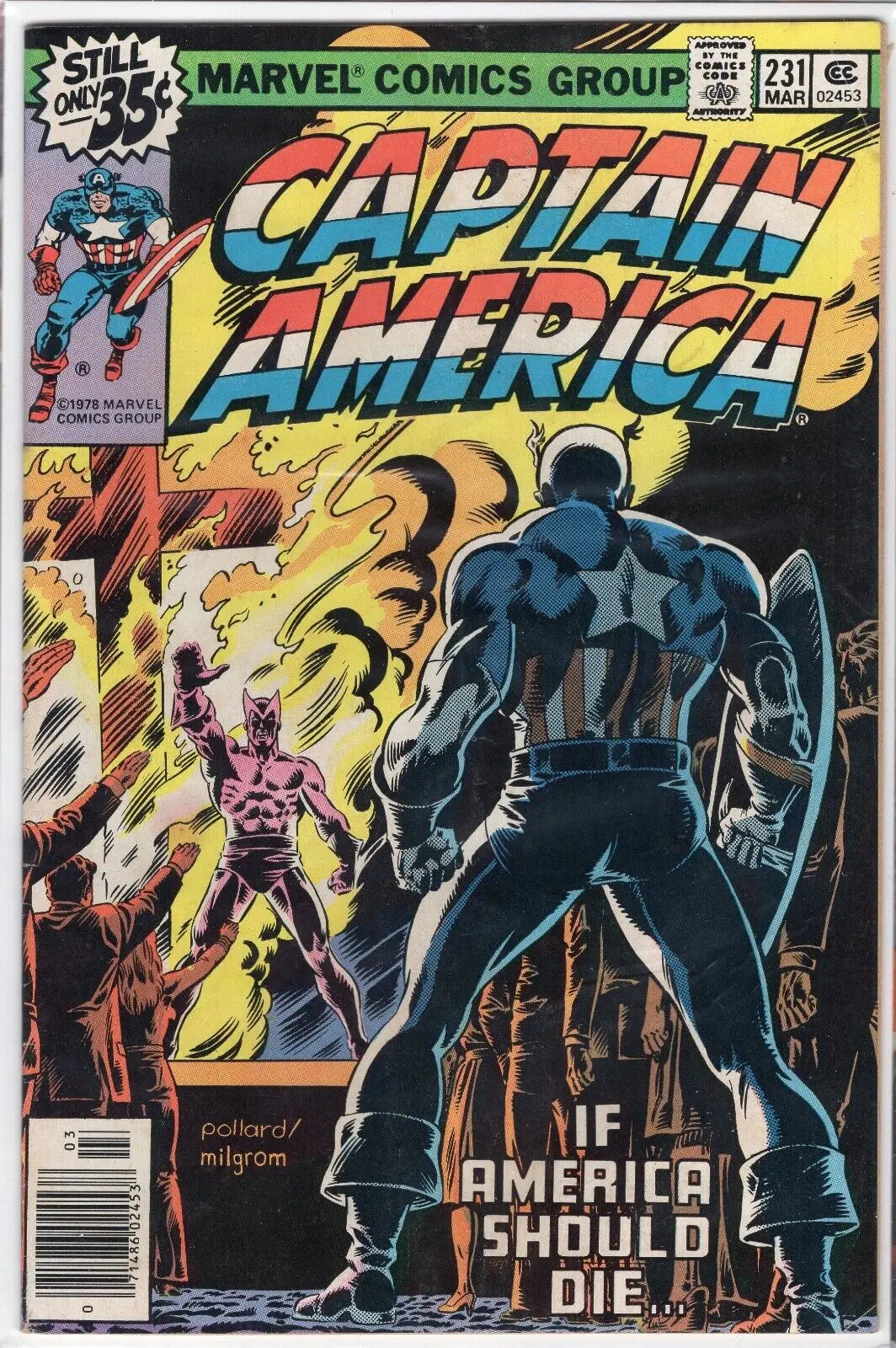 Captain America #231 Marvel Comics 1979 VF+ Newsstand
