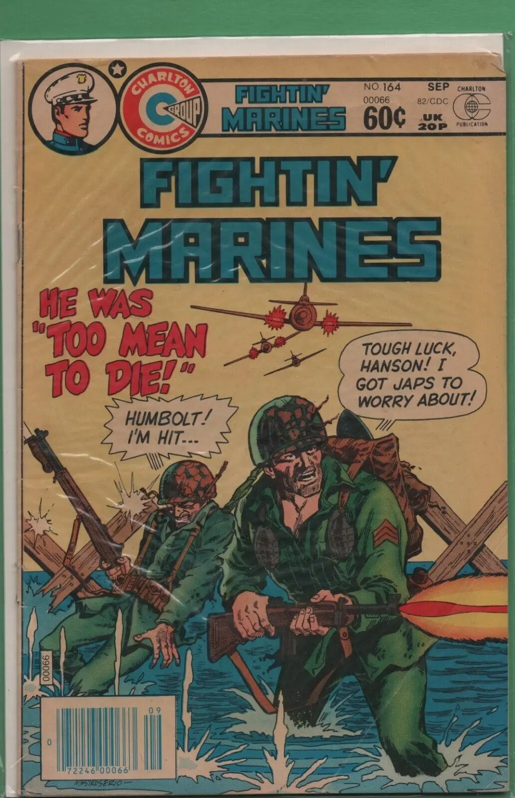 FIGHTIN' MARINES #164 BRONZE AGE CHARLTON COMIC BOOK 1982 ORIGINAL