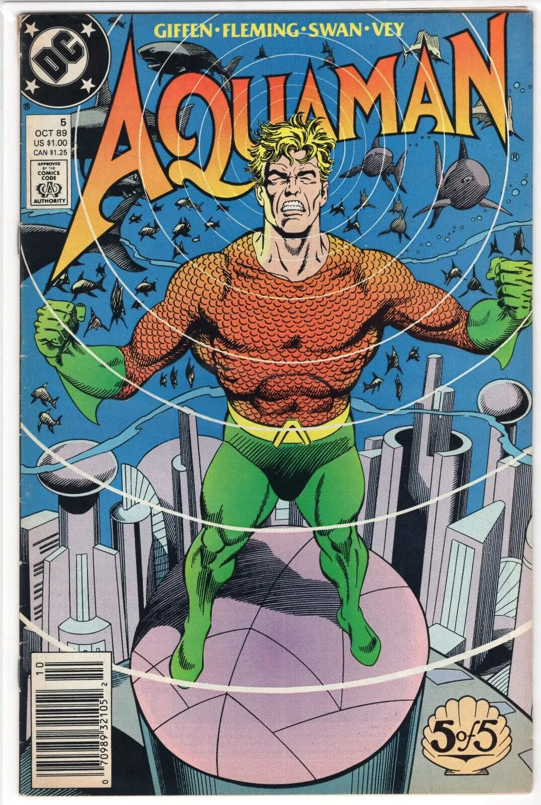 AQUAMAN #5 LIMITED SERIES DC COMICS 1989