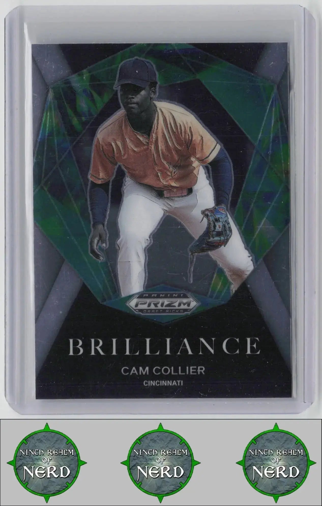 Cam Collier 2022 Panini Prizm Draft Picks Brilliance #BR-CC Cincinnati Reds CDP