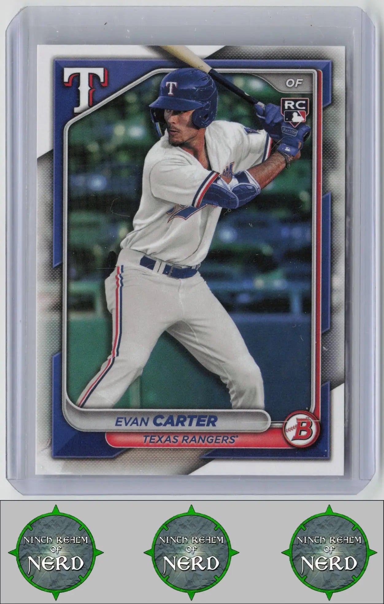 Evan Carter 2024 Bowman #46 RC Texas Rangers CDP