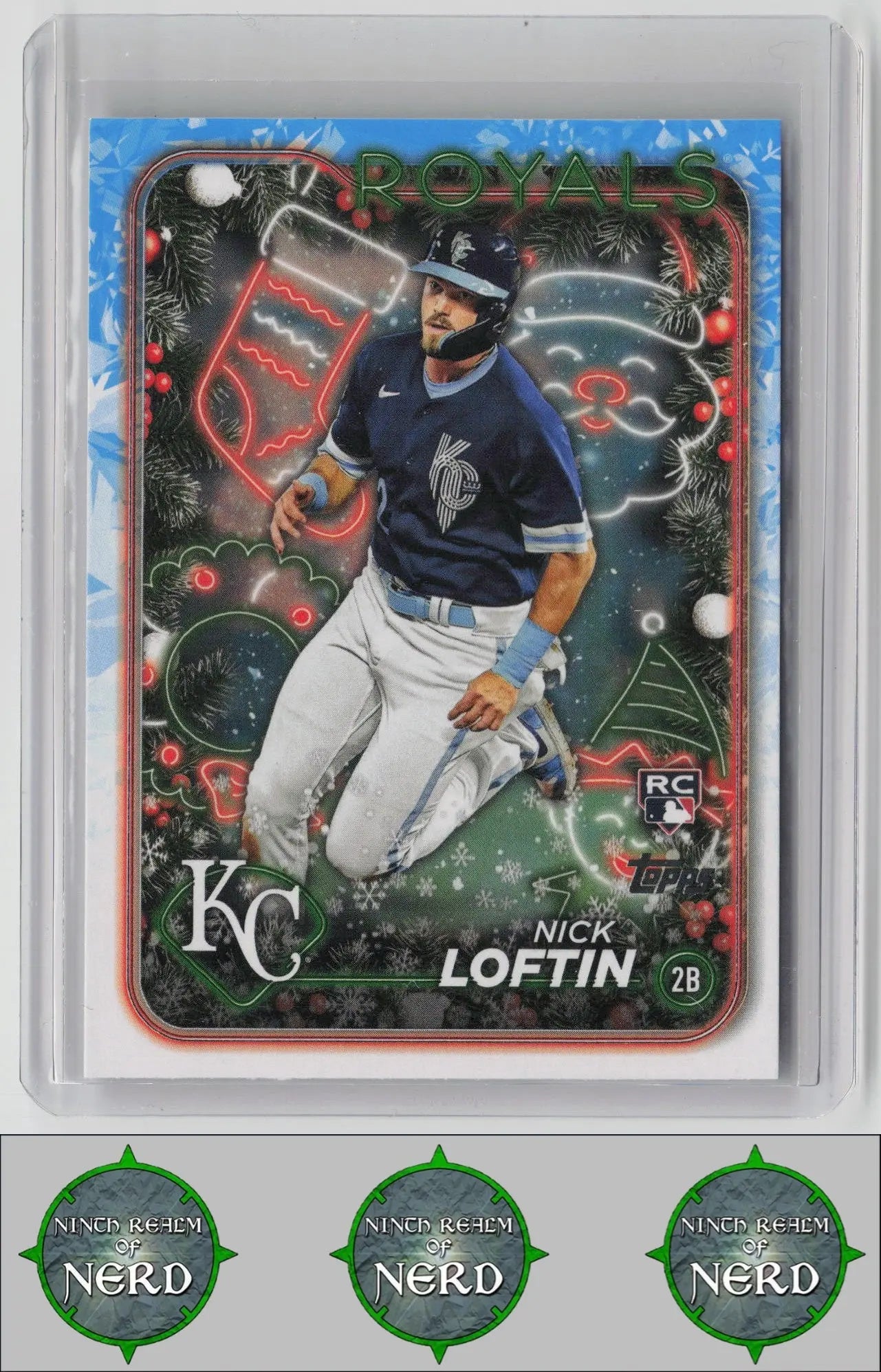 Nick Loftin 2024 Topps Holiday #H30 RC Kansas City Royals CDP