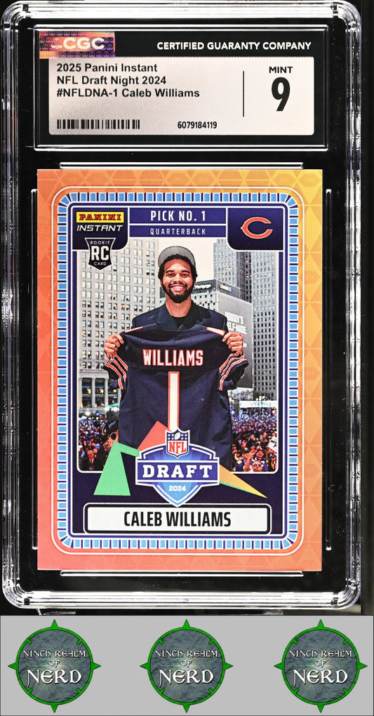Caleb Williams 2025 Instant NFL Draft Night 2024 #NFLDNA-1 CGC 9 Bears CDP