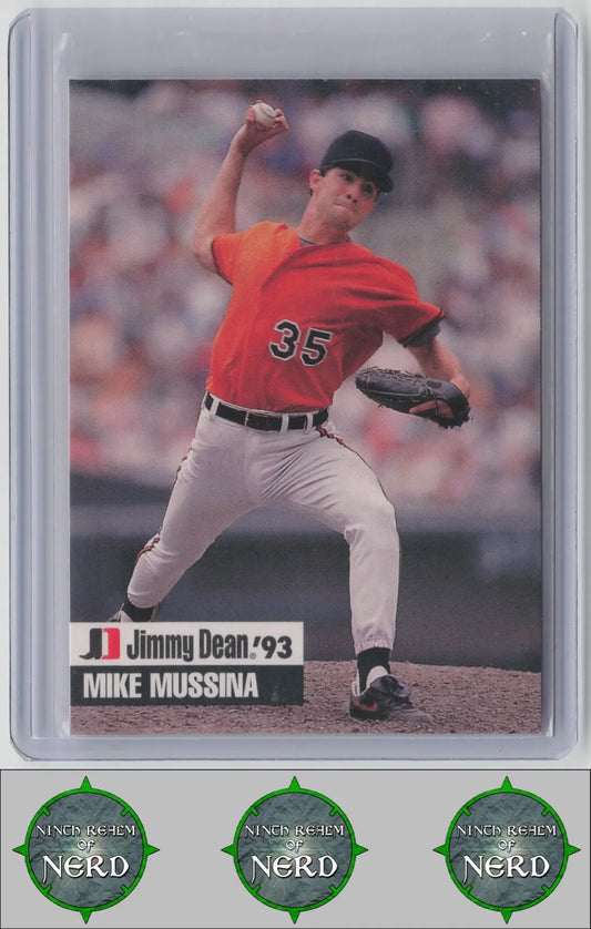 Mike Mussina 1993 Jimmy Dean #27 Baltimore Orioles CDP