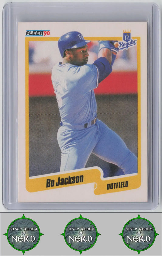 Bo Jackson 1990 Fleer #110 Kansas City Royals CDP