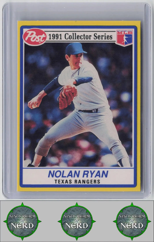 Nolan Ryan 1991 Post Cereal #17 Texas Rangers CDP