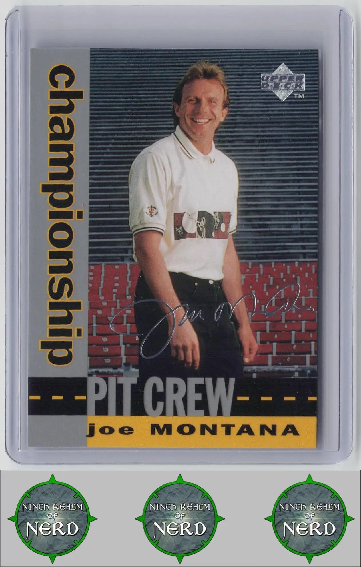 Joe Montana 1995 Upper Deck Silver Signature / Electric Silver #135 49ers/Chiefs