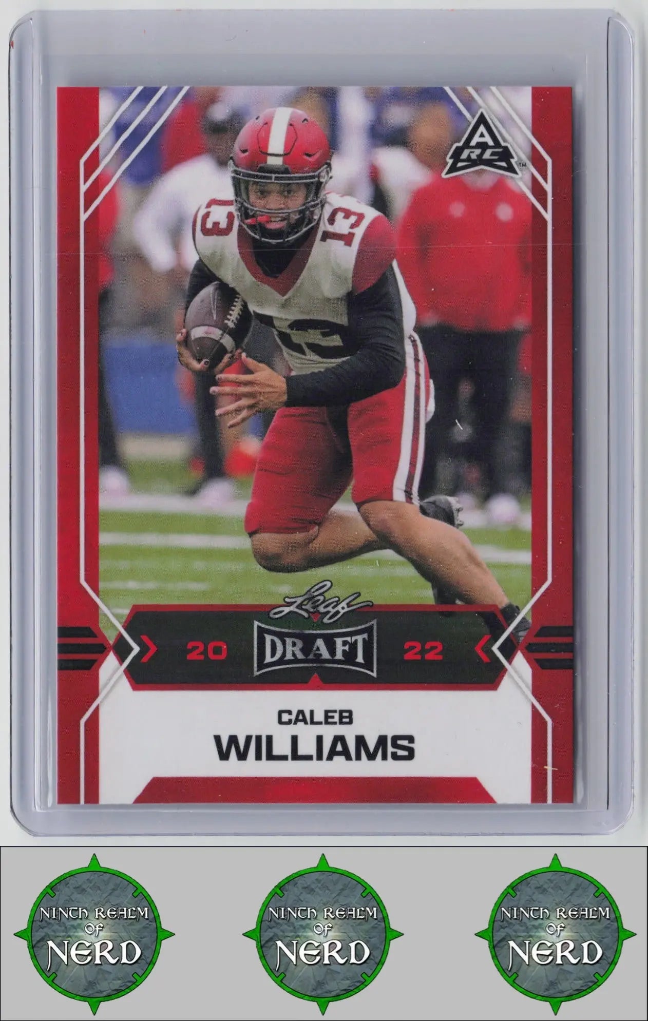 Caleb Williams 2022 Leaf Draft Red #05 Oklahoma Sooners CDP