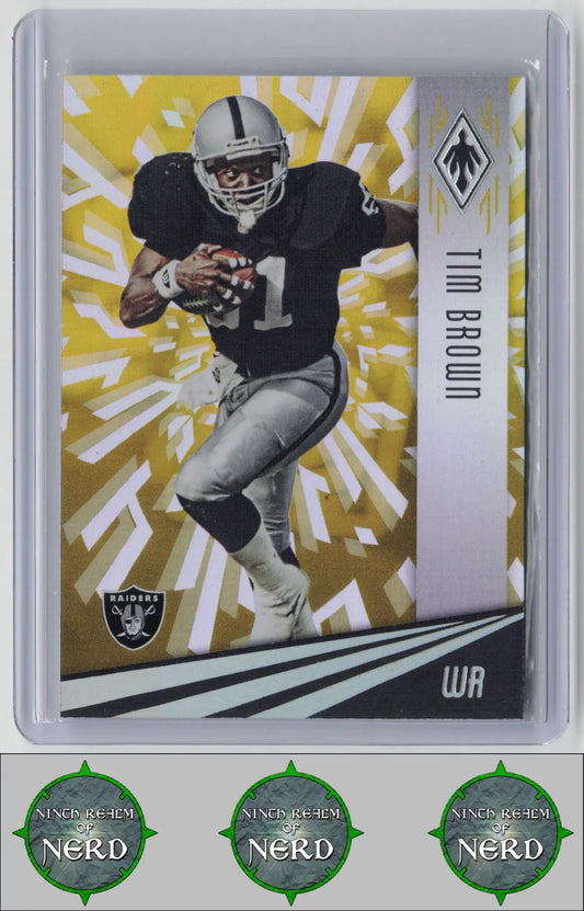 Tim Brown 2016 Panini Phoenix Yellow #124 SN Los Angeles Raiders CDP
