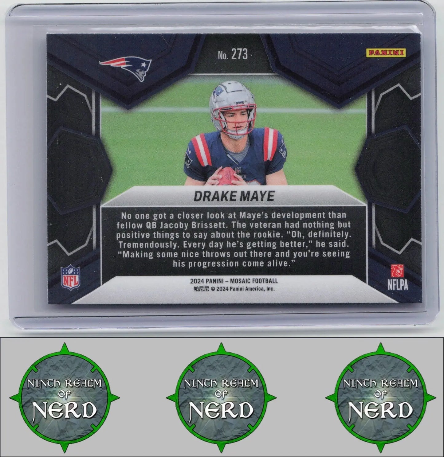 Drake Maye 2024 Panini Mosaic #273 New England Patriots CDP