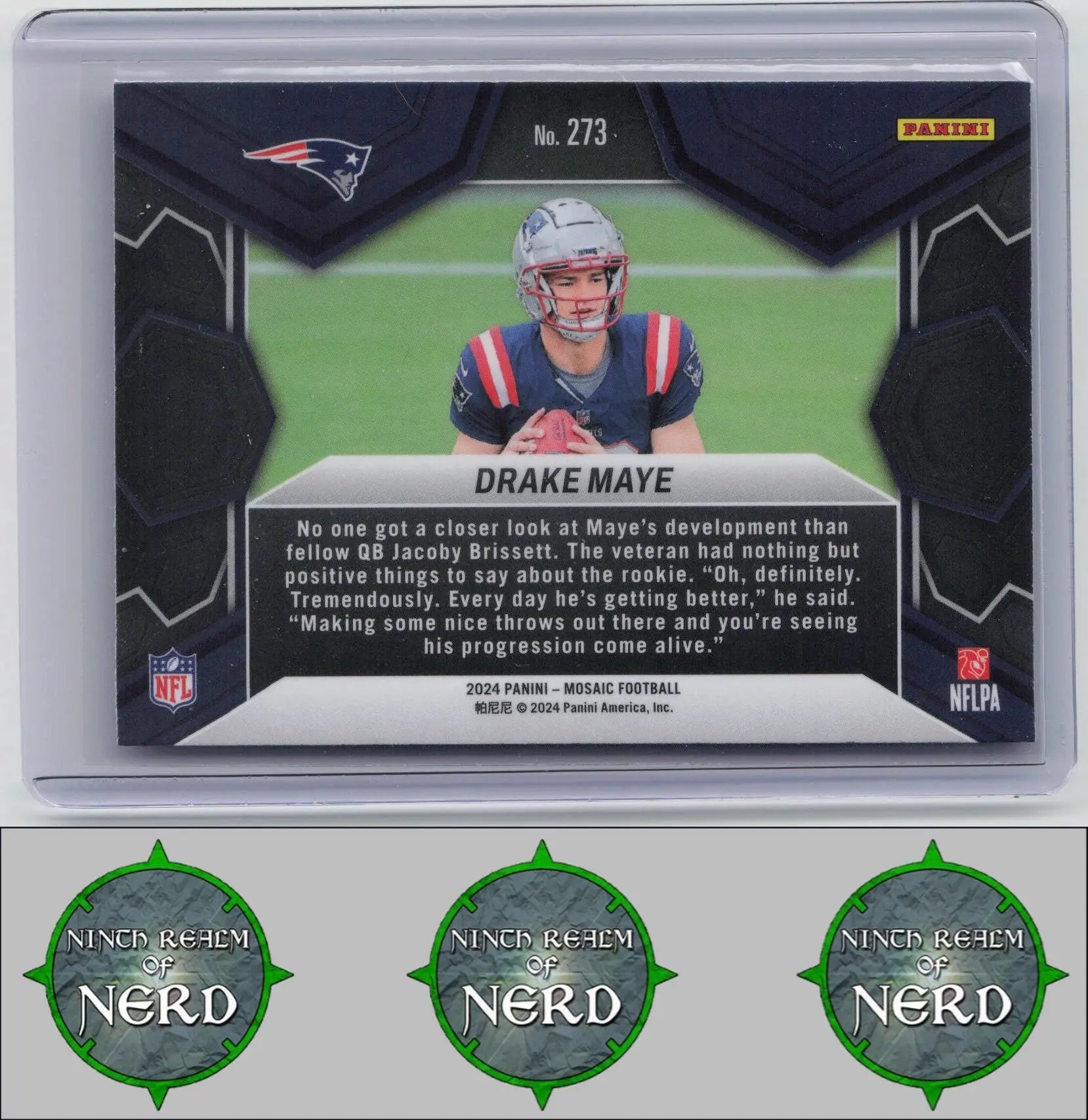 Drake Maye 2024 Panini Mosaic #273 New England Patriots CDP