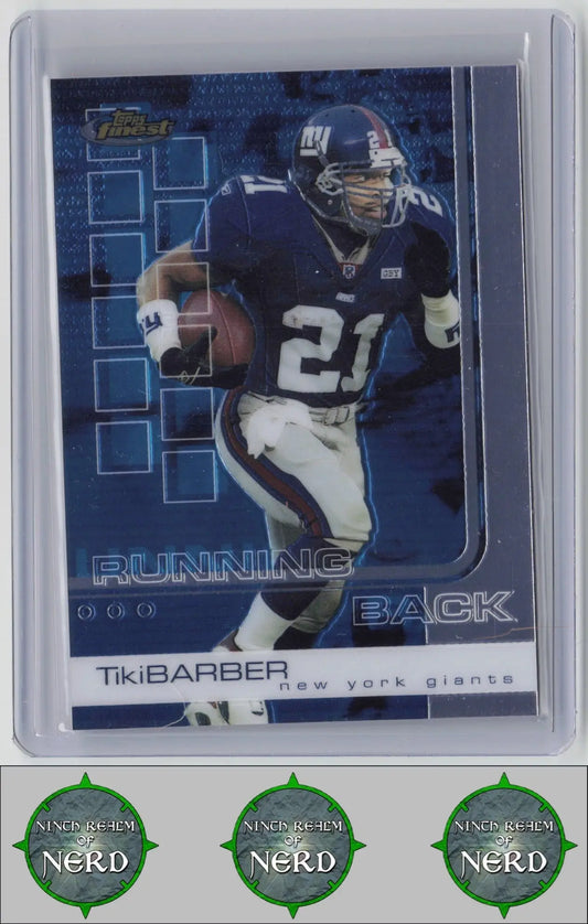 Tiki Barber 2002 Finest #25 New York Giants CDP