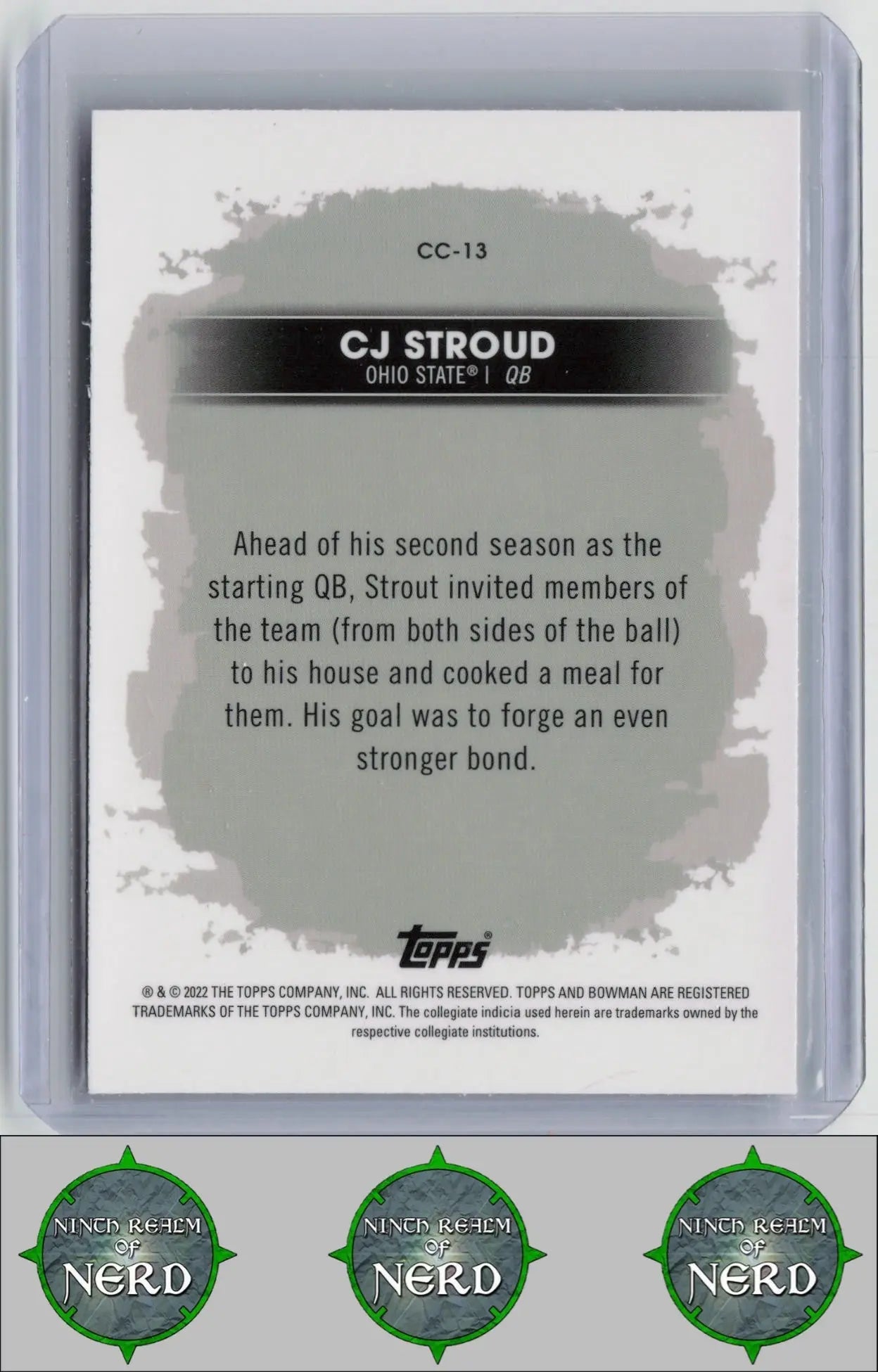 CJ Stroud 2022-23 Bowman's Best University Campus Captains #CC-13 OSU Buckeyes CDP