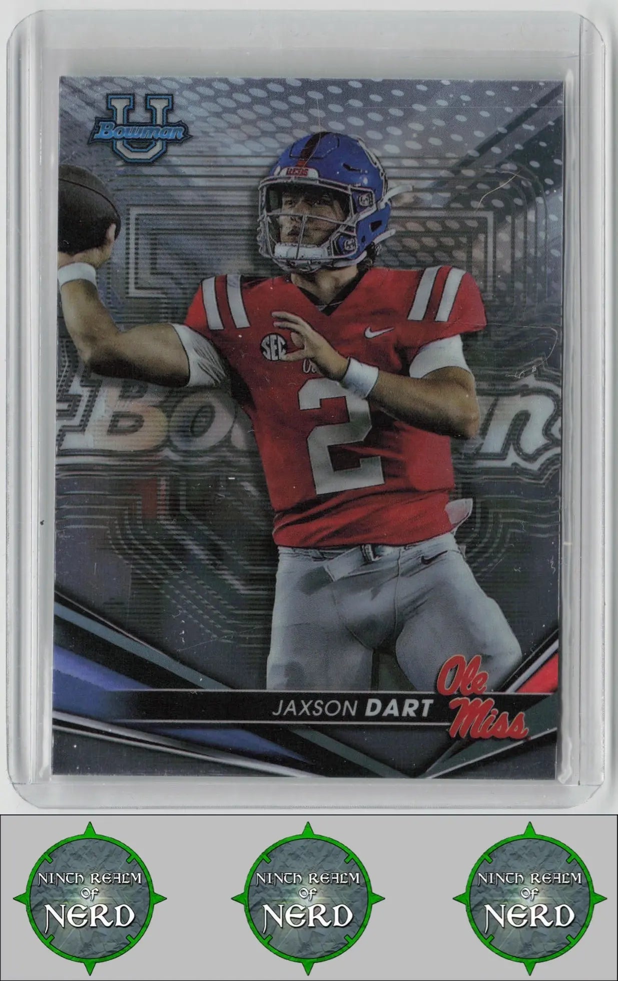 Jaxson Dart 2022-23 Bowman's Best University #96 Ole Miss Rebels CDP