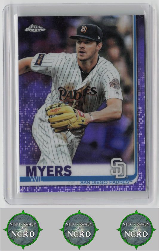 Wil Myers 2019 Topps Chrome Purple Refractor #153 SN San Diego Padres