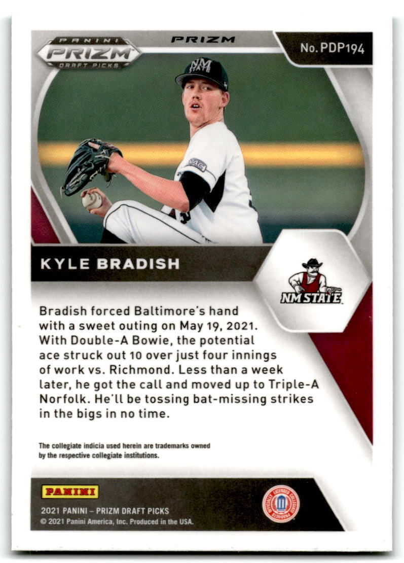 2021 Panini Prizm Draft Picks #PDP194 Kyle Bradish NM