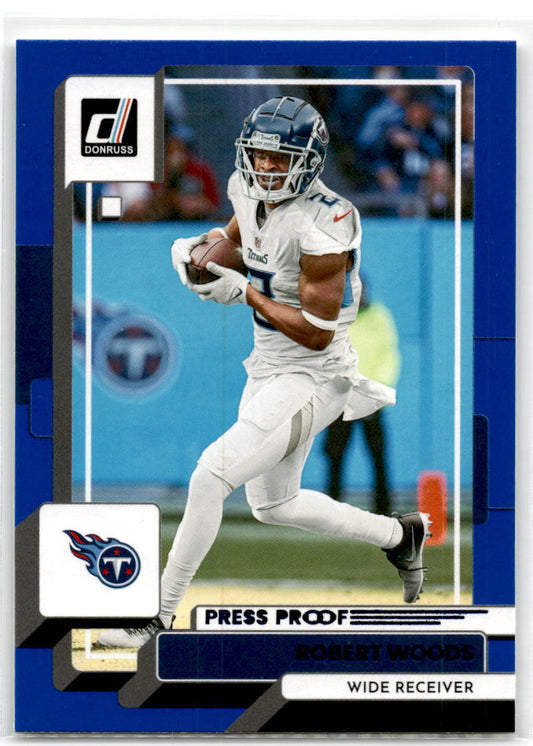 2022 Donruss #12 Robert Woods Blue Press Proof NM