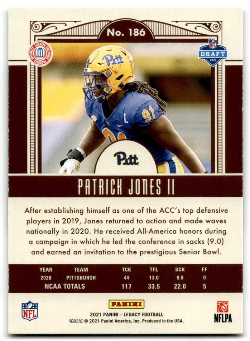 2021 Panini Legacy #186 Patrick Jones II NM