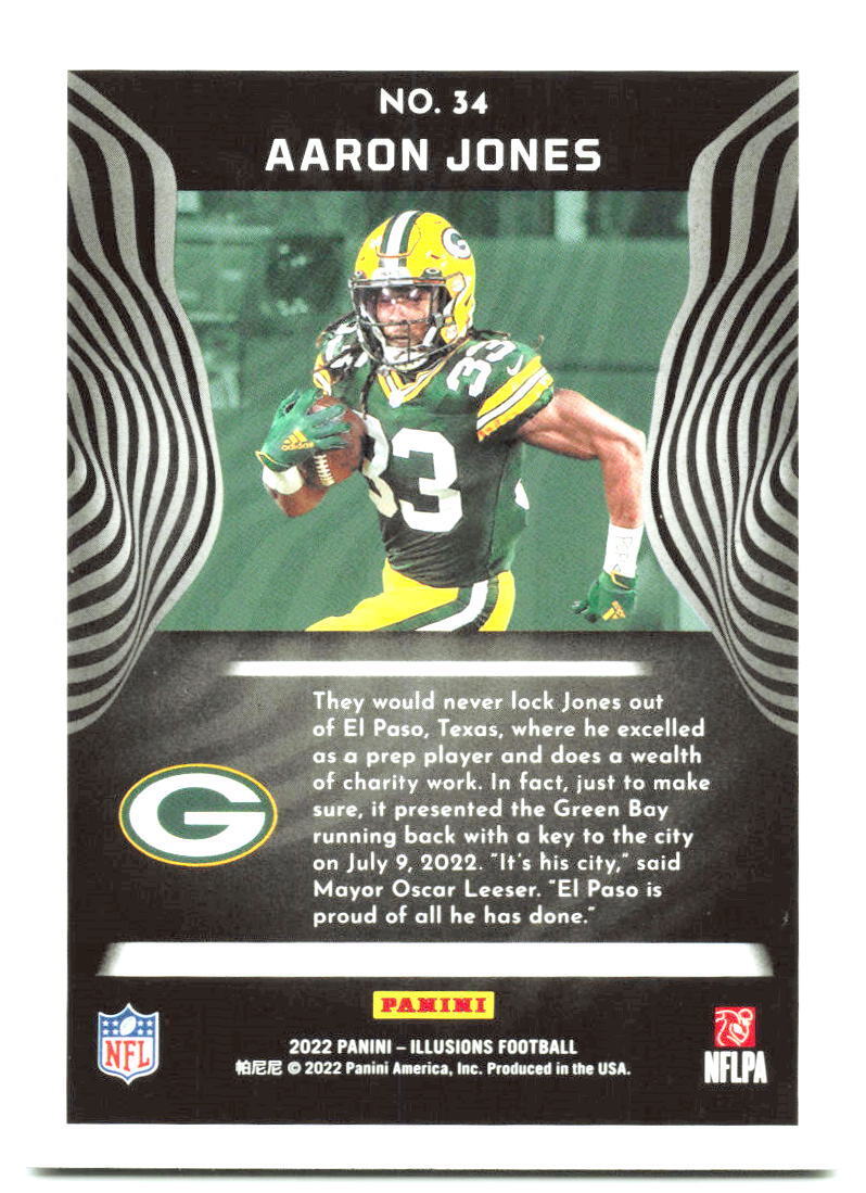 2022 Panini Illusions #34 Aaron Jones Retail NM