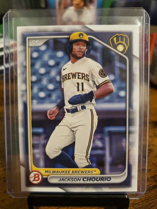 2024 Bowman Jackson Chourio Milwaukee Brewers 