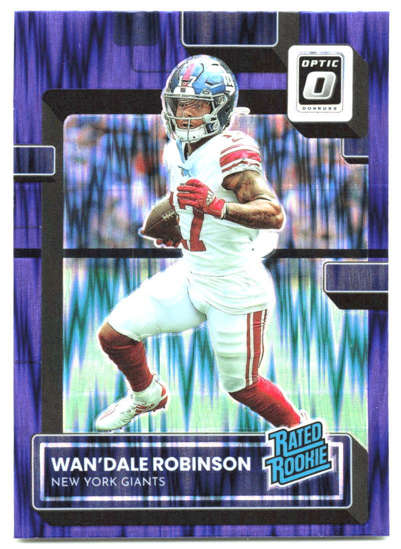 2022 Donruss Optic #220 Wan'Dale Robinson purple shock NM