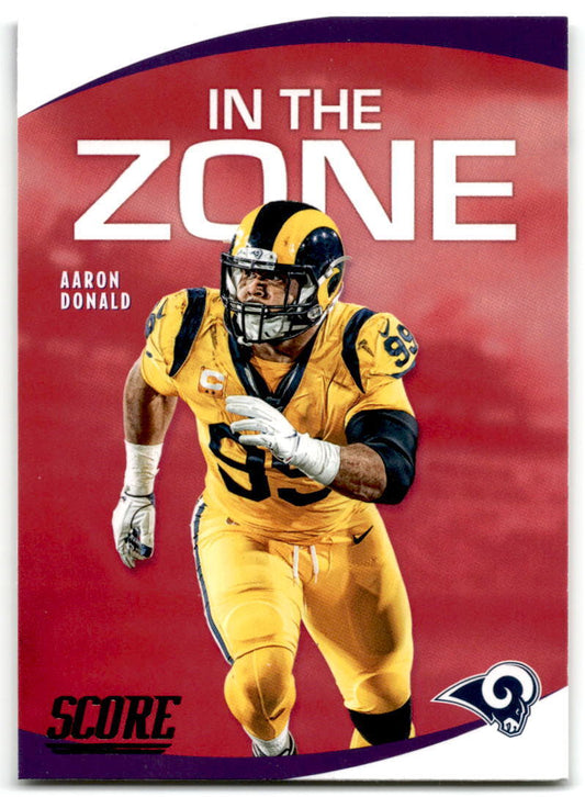 2020 Score #IZ-AD Aaron Donald In the Zone Gold NM