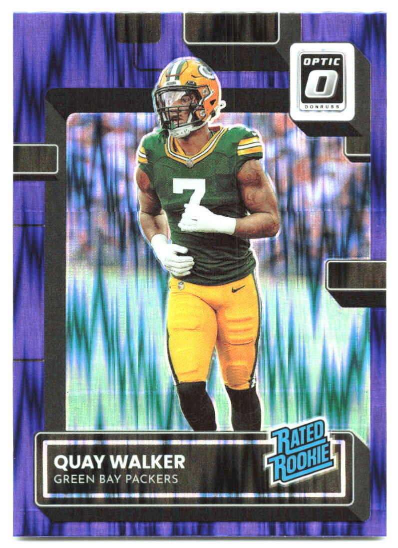 2022 Donruss Optic #248 Quay Walker purple shock NM