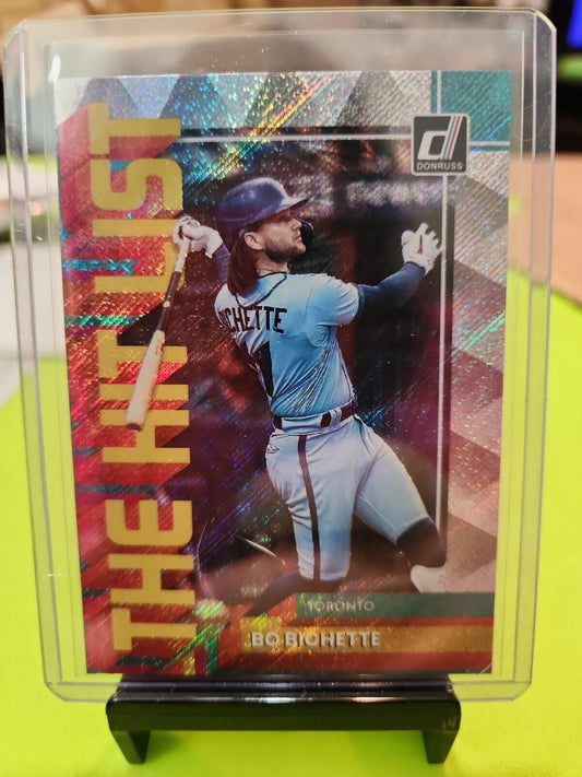 2022 Donruss Baseball Bo Bichette The Hit List Rapture #THL-5 Blue Jays