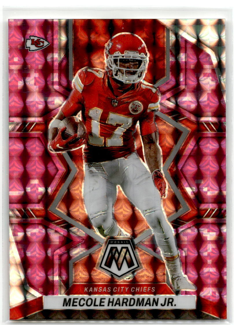 2022 Panini Mosaic #98 Mecole Hardman Jr. Mosaic Camo Pink NM