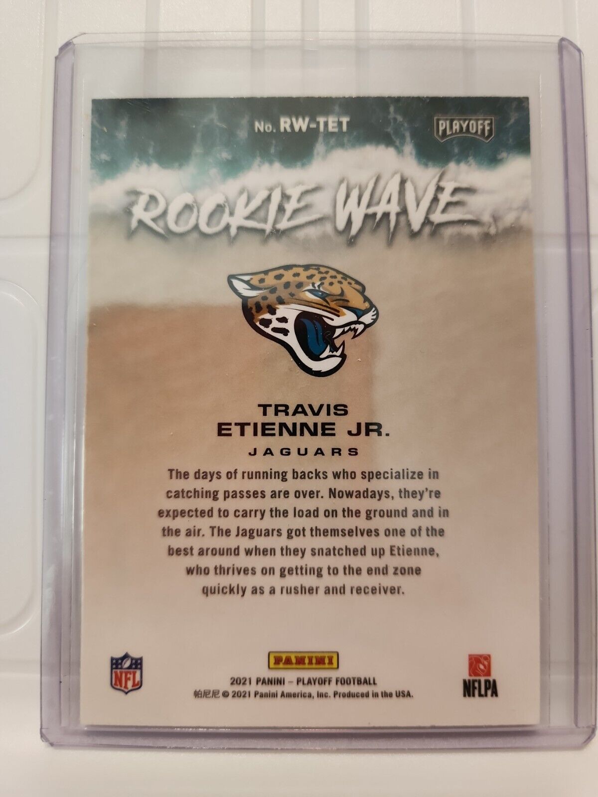 Travis Etienne 2021 Panini Playoff Rookie Wave RC