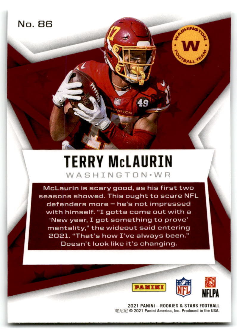 2021 Panini Rookies & Stars #86 Terry McLaurin NM