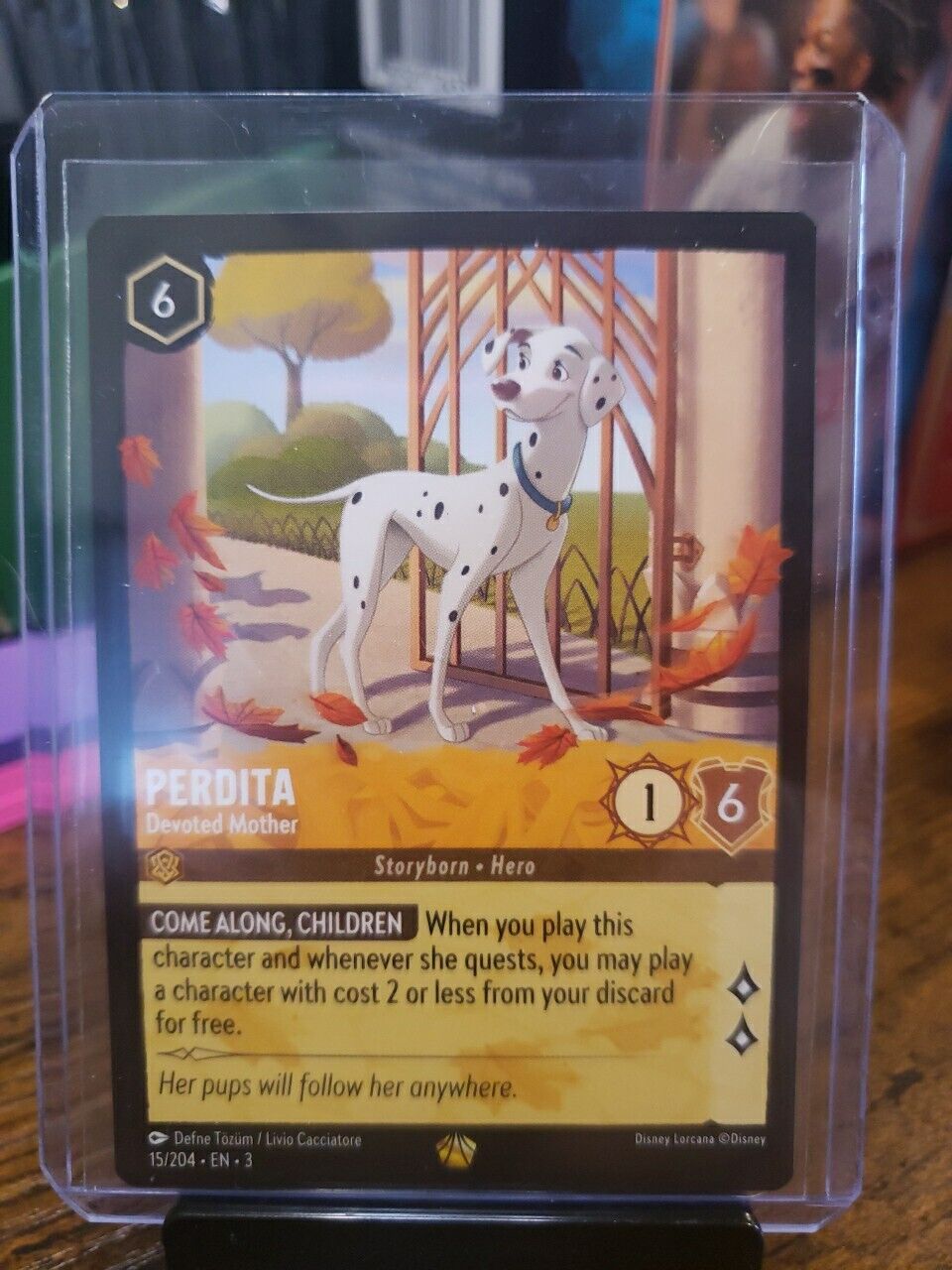 Perdita - Devoted Mother Non-Foil Legendary NM Disney Lorcana:Into the Inklands