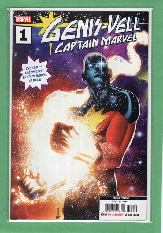 GENIS-VELL: CAPTAIN MARVEL #1 2nd print MARVEL COMICS/2022