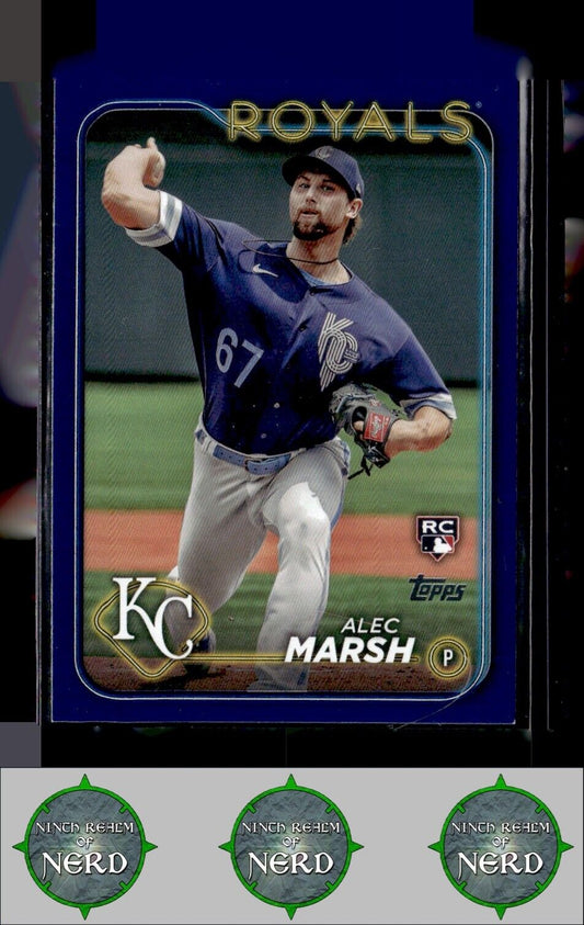 2024 Topps - Royal Blue #163 Alec Marsh Royal Blue