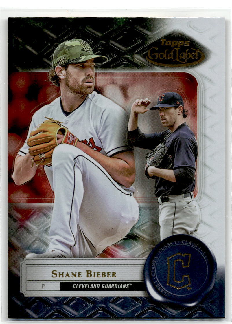 2022 Topps Gold Label #33 Shane Bieber NM