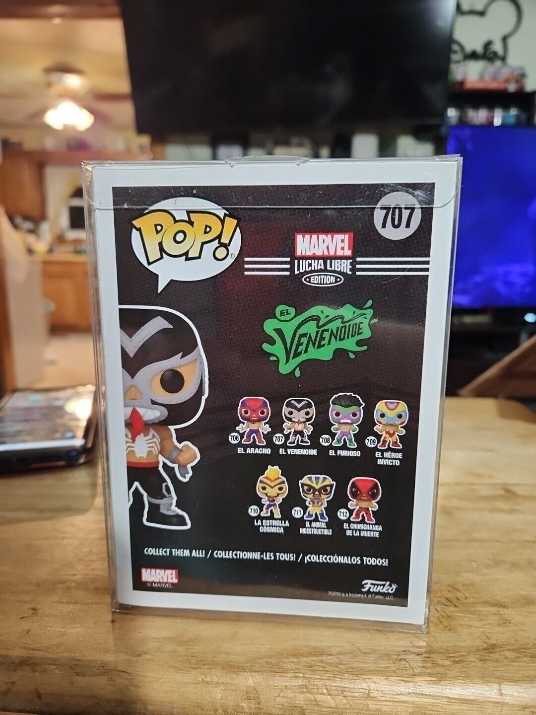 FUNKO POP! MARVEL El VENENOIDE (VENOM) 707 LUCHA LIBRE COLLECTOR CORPS EXCLUSIVE