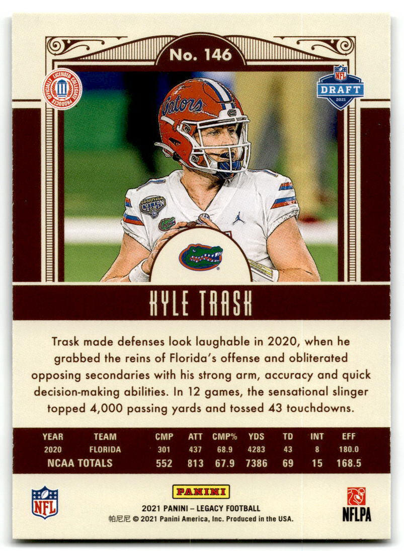 2021 Panini Legacy #146 Kyle Trask NM