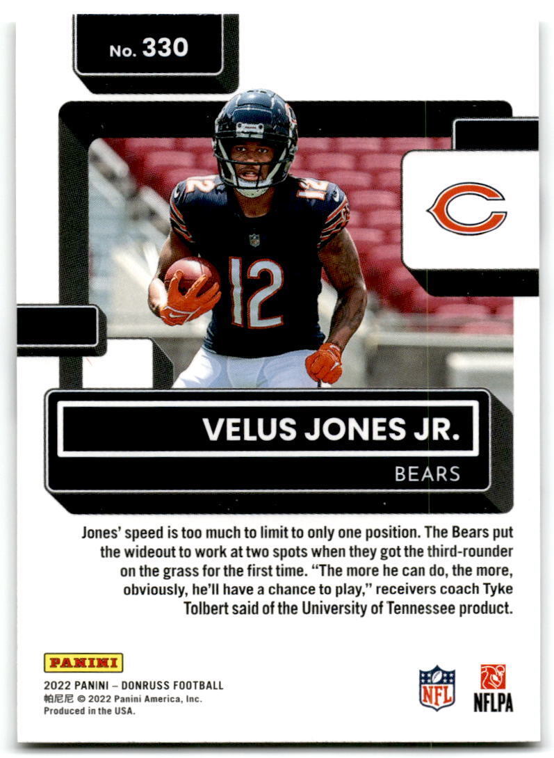 2022 Donruss #330 Velus Jones Jr. NM