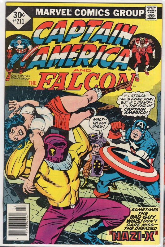 Captain America and The Falcon #211 Marvel Comics 1977 Jack Kirby MCU