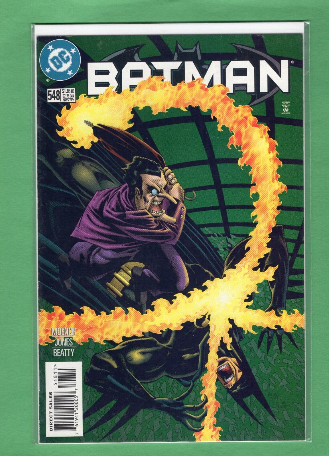 Batman #548 DC Comics 1997 with Bag and Board