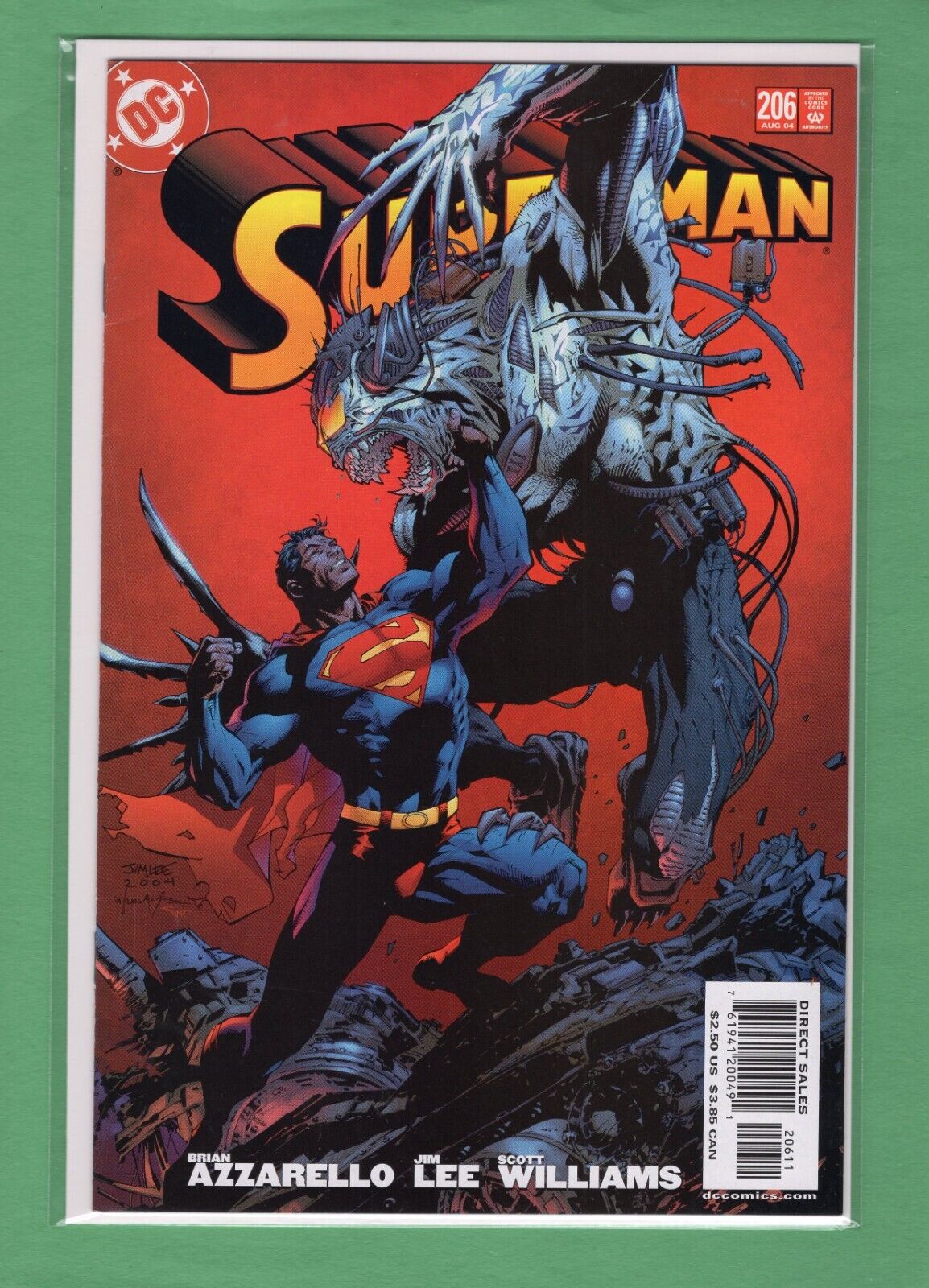 Superman #206 Jim Lee Cover & Art