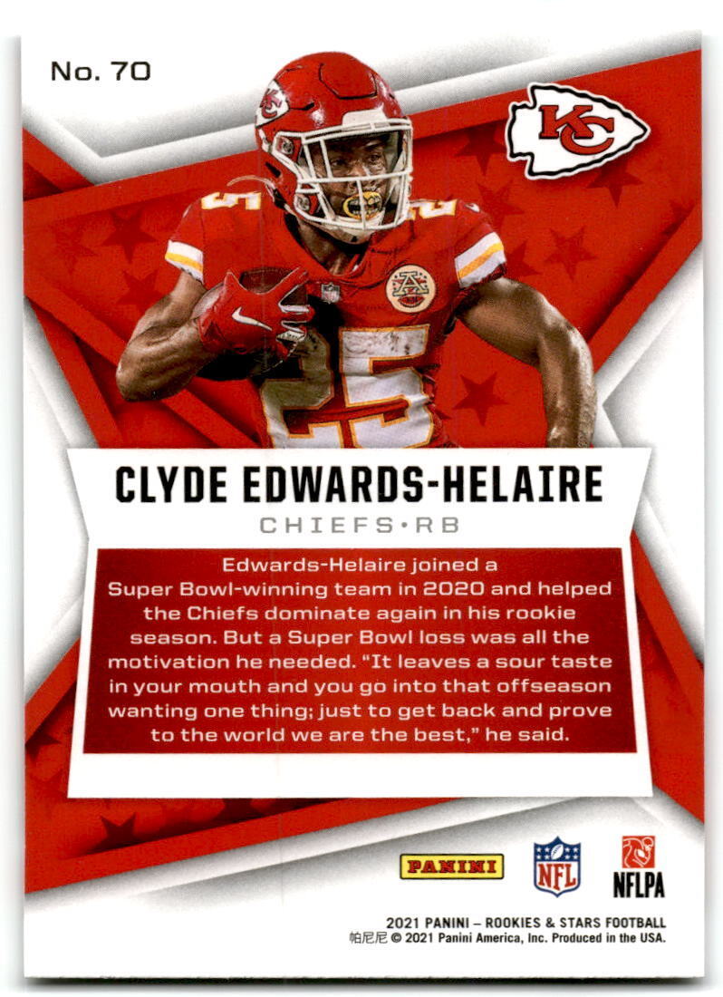 2021 Panini Rookies & Stars #70 Clyde Edwards-Helaire NM