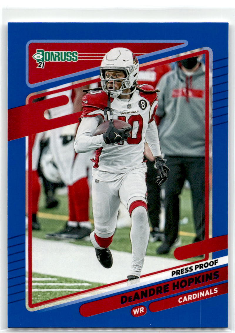 2021 Donruss #247 DeAndre Hopkins Press Proof Blue NM