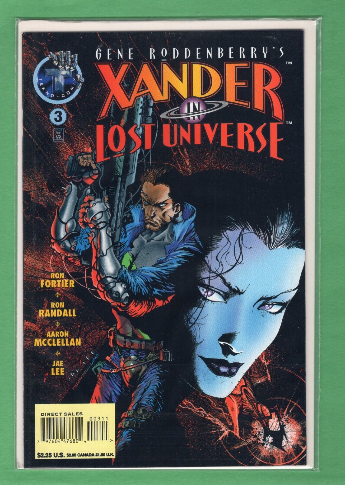 XANDER IN LOST UNIVERSE #3 - Tekno Comix - 1996 Gene Roddenberry