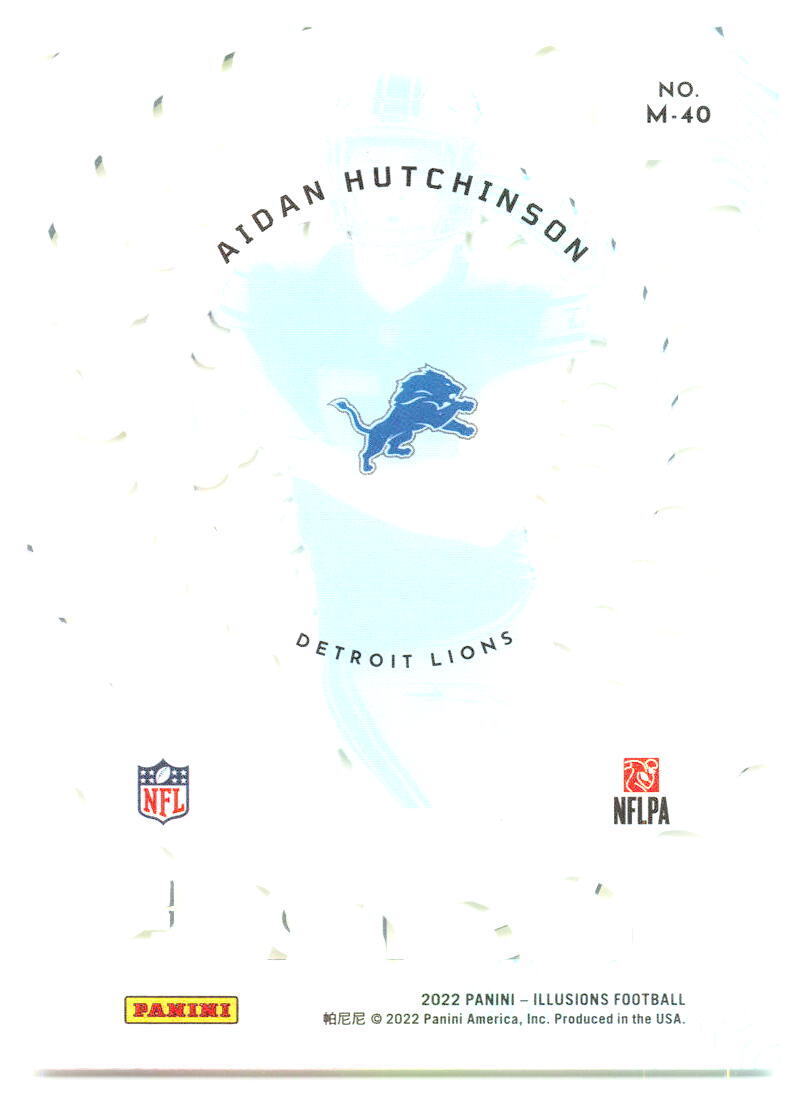 2022 Panini Illusions #M-40 Aidan Hutchinson Mystique NM