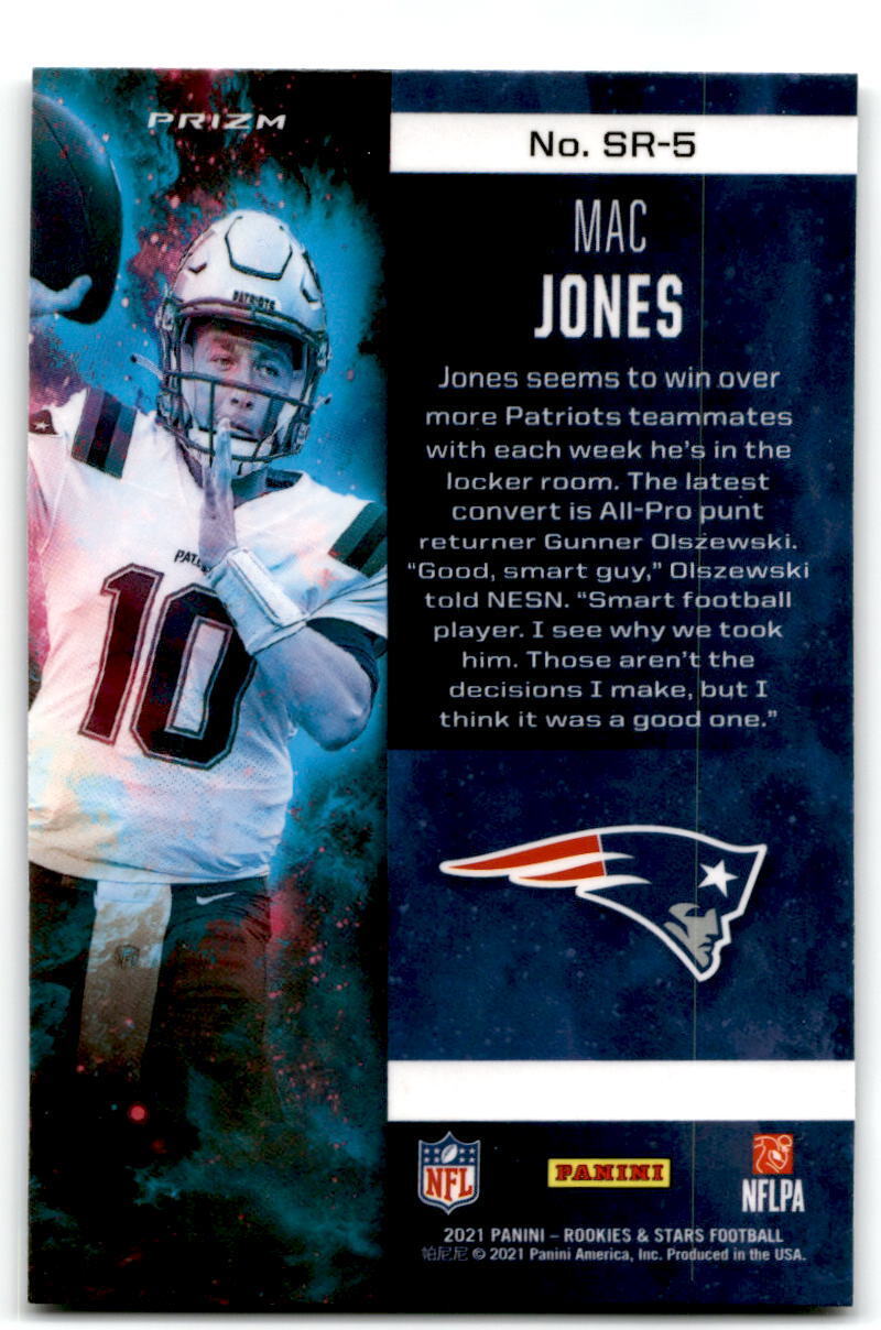 2021 Panini Rookies & Stars #SR-5 Mac Jones Stellar Rookies Pink NM